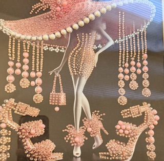 Rosette — The Blush Parade, Diamond Divas diamond art portrait No. 24