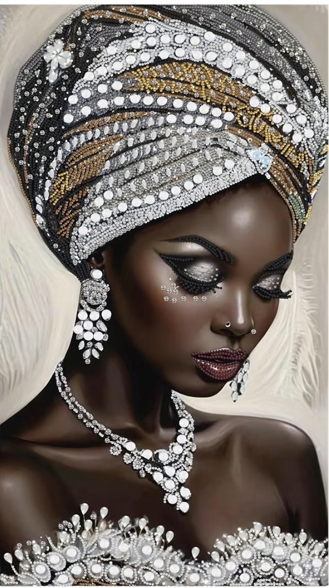 Onyx — The Gilded Gaze, handmade diamond art