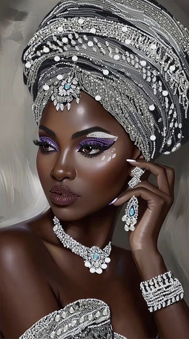 Violette — The Amethyst, handmade diamond art