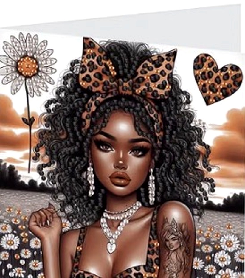 Leona — The Sunset Print, handmade diamond art
