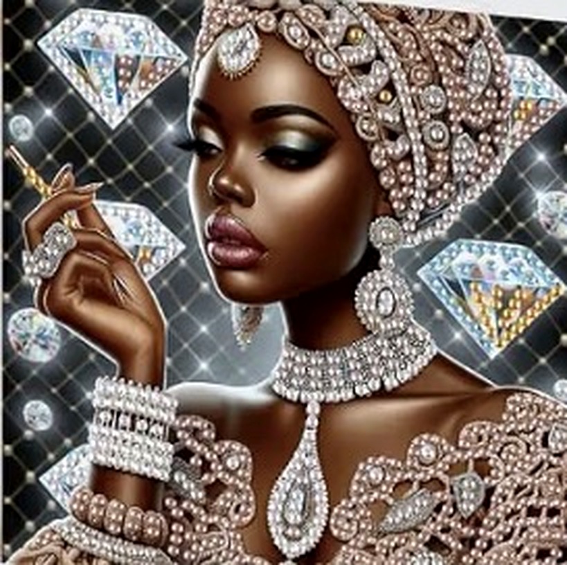 Lumière — The Floating Stones, handmade diamond art