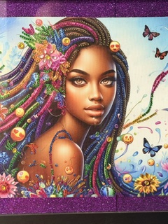 Flora — The Bloom, featured Diamond Divas diamond art portrait