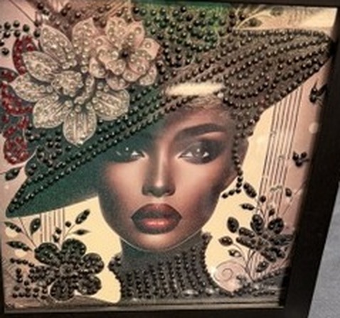 Olive — The Sunday Hat, handmade diamond art