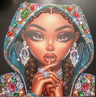 Kiki — The Secret, Diamond Divas diamond art portrait No. 17